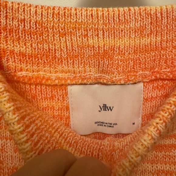 YLLW the Label Marigold Wrap Set - Orange Knit - Size M - Picture 11 of 16